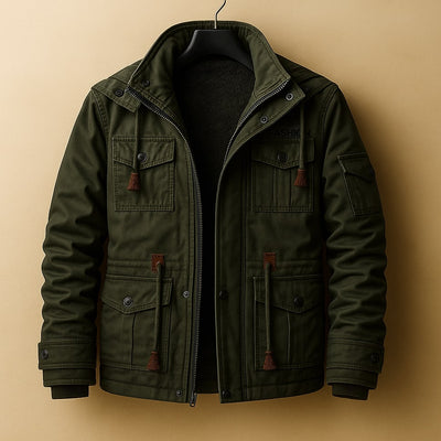 Navan Lined Cotton Utility Jacket