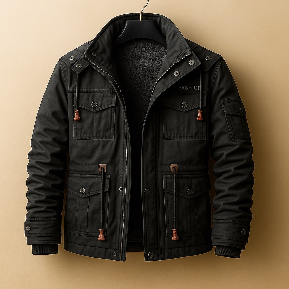 Navan Lined Cotton Utility Jacket