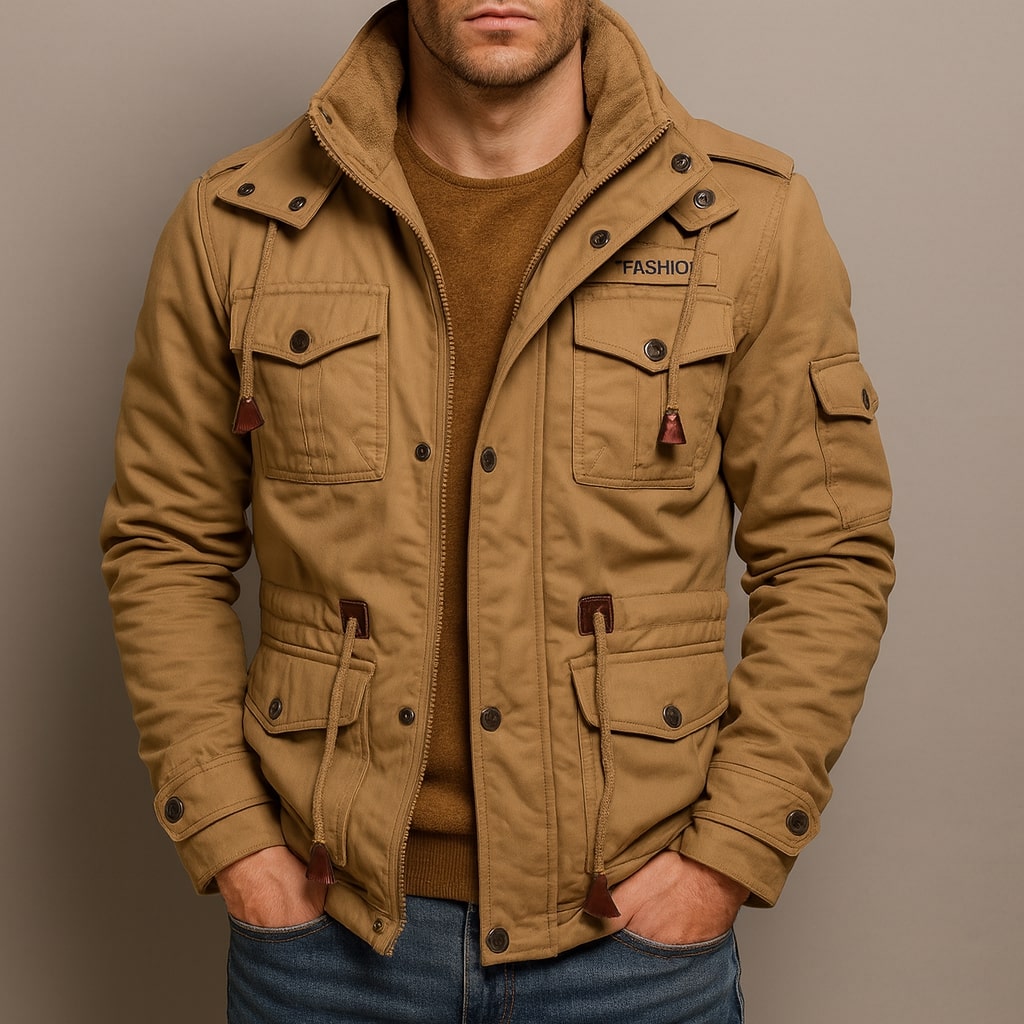 Navan Lined Cotton Utility Jacket