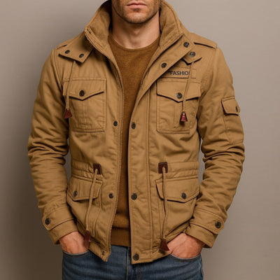 Navan Lined Cotton Utility Jacket