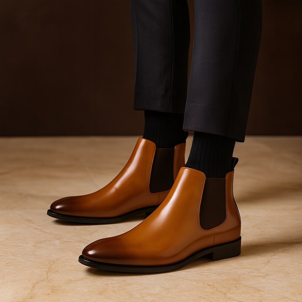 Capricio Leather Chelsea Boot