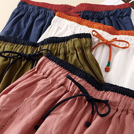 Syla Relaxed Linen Drawstring Pants