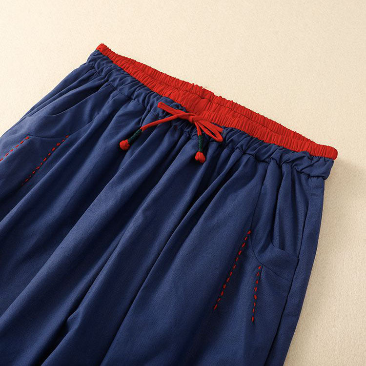 Syla Relaxed Linen Drawstring Pants