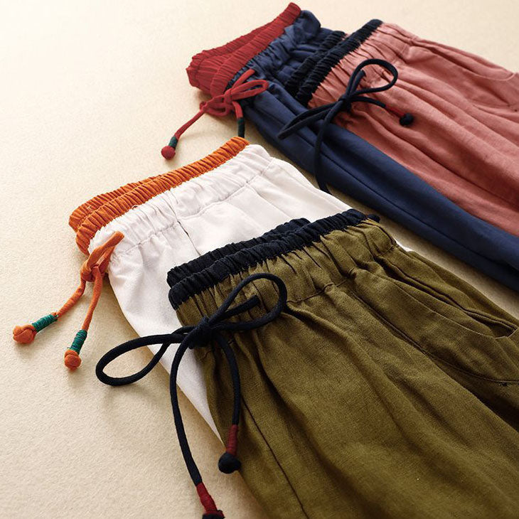 Syla Relaxed Linen Drawstring Pants