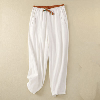 Syla Relaxed Linen Drawstring Pants