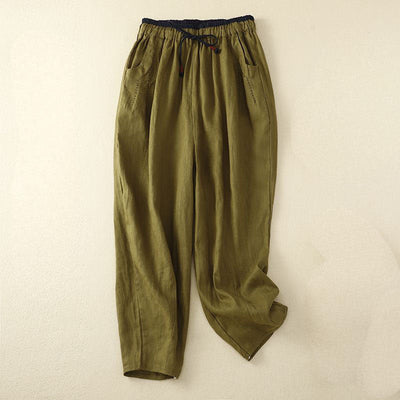 Syla Relaxed Linen Drawstring Pants