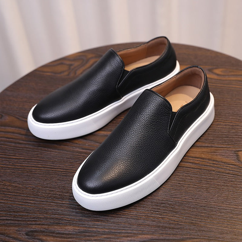Mike Leather Slip-On Sneakers