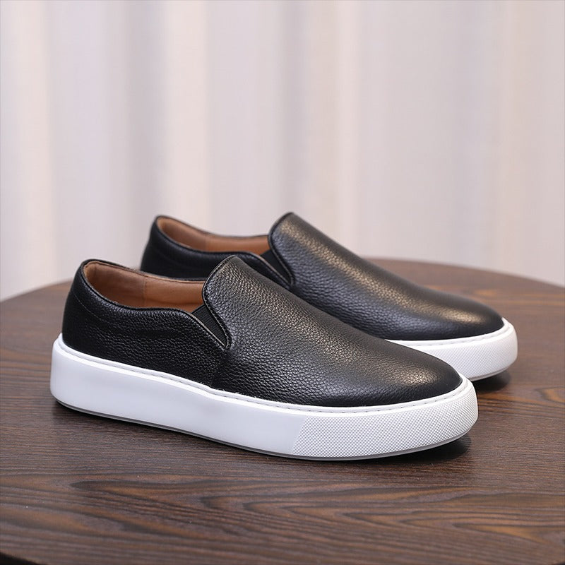 Mike Leather Slip-On Sneakers
