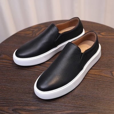 Mike Leather Slip-On Sneakers