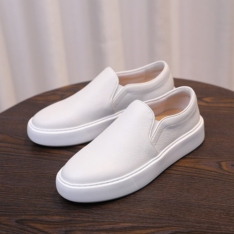 Mike Leather Slip-On Sneakers