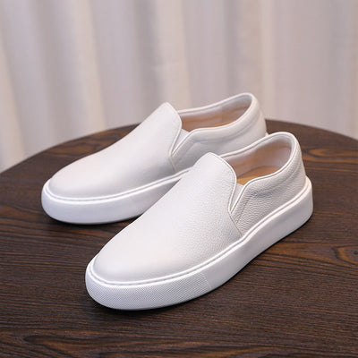 Mike Leather Slip-On Sneakers