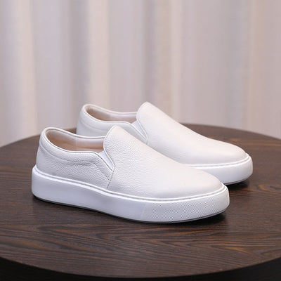 Mike Leather Slip-On Sneakers