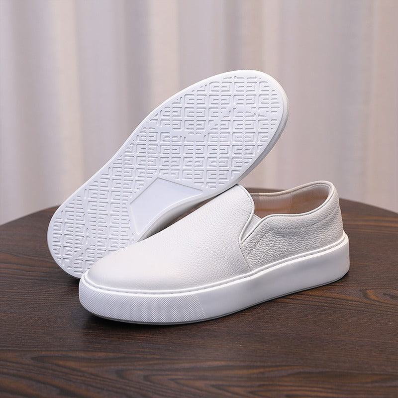 Mike Leather Slip-On Sneakers