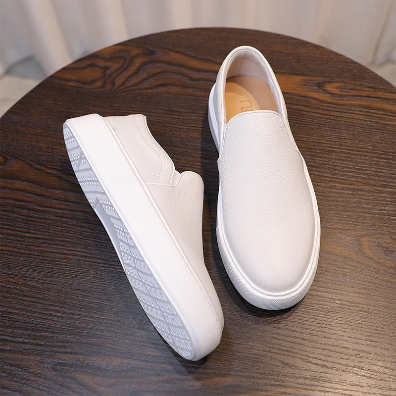 Mike Leather Slip-On Sneakers