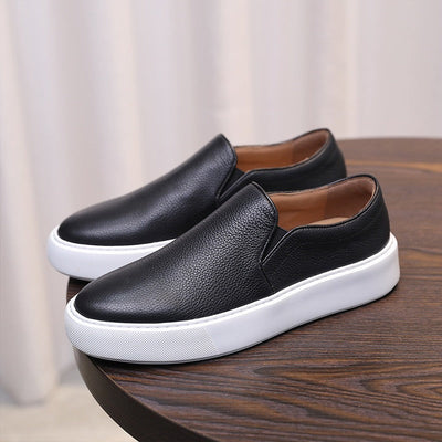 Mike Leather Slip-On Sneakers