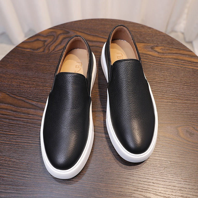 Mike Leather Slip-On Sneakers